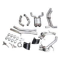 AWE Tuning 2021-2025 Audi C8 RS6/RS7 SwitchPath Cat-back Exhaust - Diamond Black Tips