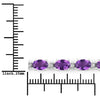 7.98 Carat Genuine Amethyst .925 Sterling Silver Bracelet