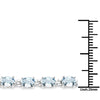 8.80 Carat Genuine Aquamarine .925 Sterling Silver Bracelet