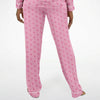 Simple Pink Flamingo Satin Pajamas