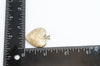 Antique GF Rose Etched Sterling Silver Heart Picture Locket Pendant