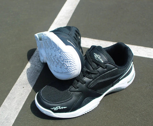 Fear0 NJ Men's High Arch Firm Support All-In-One Black Walking Shoes
