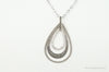 Designer Judith Jack Cubic Zirconia Marcasite Sterling Silver Necklace