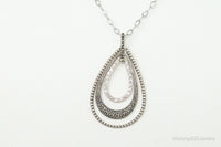 Designer Judith Jack Cubic Zirconia Marcasite Sterling Silver Necklace