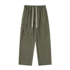 Phantom Cross Drawstring Straight-Leg Cargo Pants