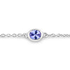 1.65 Carat Genuine Tanzanite .925 Sterling Silver Bracelet