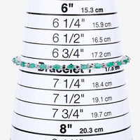 3.24 Carat Genuine Zambian Emerald .925 Sterling Silver Bracelet