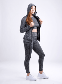JupiterGear High-Waisted Criss-Cross Training Leggings with Hip Pockets