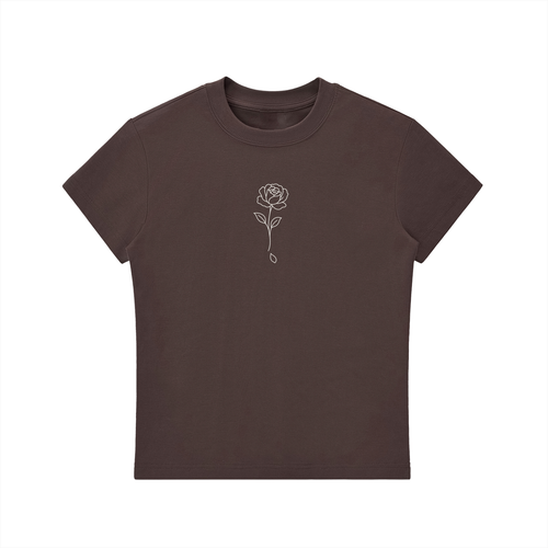 Fallen Rose Crewneck T-Shirt