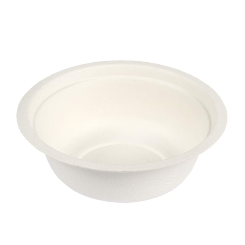 Stalkmarket 100% Compostable Natural Plant Fiber Bowl 12-Ounce (Pack of 500)