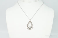 Designer Judith Jack Cubic Zirconia Marcasite Sterling Silver Necklace