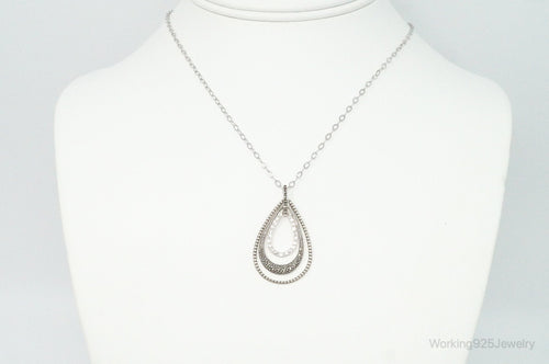 Designer Judith Jack Cubic Zirconia Marcasite Sterling Silver Necklace