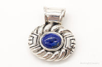 Designer CNA Blue Lapis Lazuli Sterling Silver Pendant