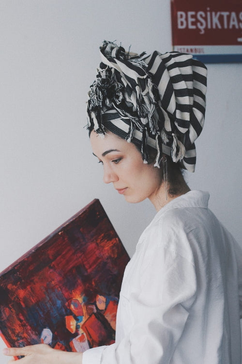 Zebra Cotton Linen Towel