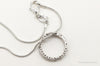 Designer JWBR White & Champagne Diamond Sterling Silver Necklace