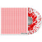 Transparent White w/Red Splatter