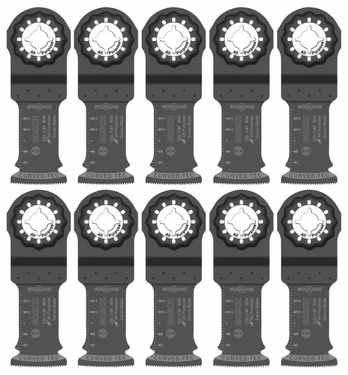 BOSCH OSL114F-10 1-1/4 In. Starlock® Oscillating Multi Tool Bi-Metal Plunge Cut Blade 10 pk.