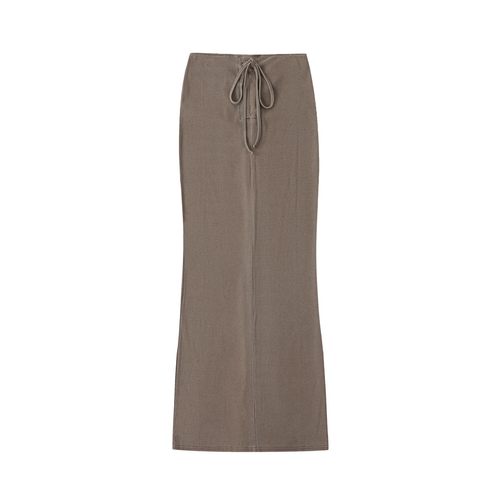 Essential Washed Drawstring Skirt