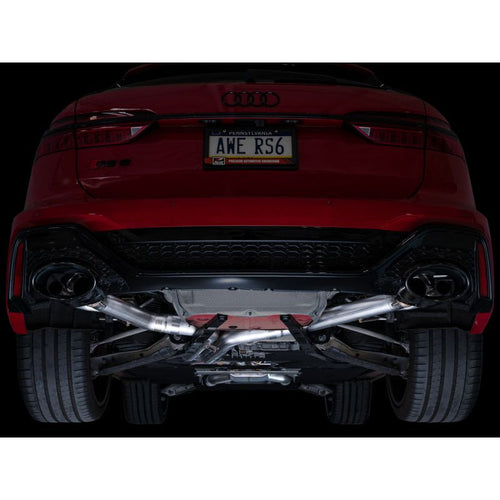 AWE Tuning 2021-2025 Audi C8 RS6/RS7 SwitchPath Cat-back Exhaust - Diamond Black Tips