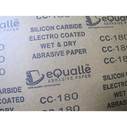180 Grit Sandpaper Sheets – 25 Pack, 9x11 in, Wet or Dry Use eQualle Sandpaper