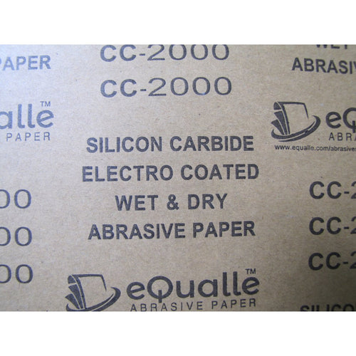 2000 Grit Sandpaper Sheets – 25 Pack, 9x11 in, Wet or Dry Use eQualle Sandpaper