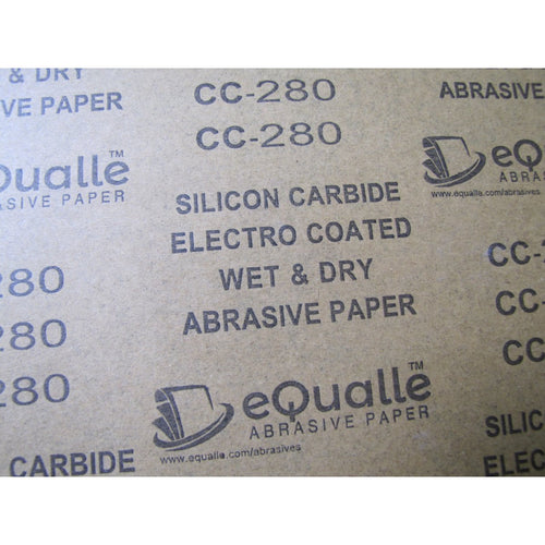 280 Grit Sandpaper Sheets – 25 Pack, 9x11 in, Wet or Dry Use eQualle Sandpaper