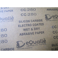 280 Grit Sandpaper Sheets – 10 Pack, 9x11 in, Wet or Dry Use eQualle Sandpaper