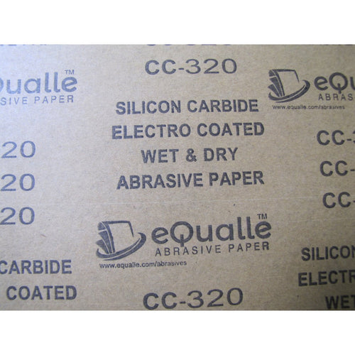 320 Grit Sandpaper – 100 Pack, 9x11 in, Wet or Dry Use eQualle Sandpaper
