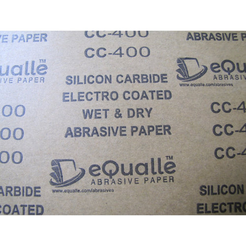 400 Grit Sandpaper Sheets  – 10 Pack, 9x11 in, Wet or Dry Use eQualle Sandpaper