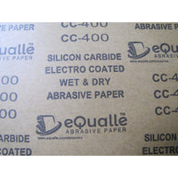 400 Grit Sandpaper Sheets – 25 Pack, 9x11 in, Wet or Dry Use eQualle Sandpaper