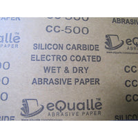 500 Grit Sandpaper Sheets – 10 Pack, 9x11 in, Wet or Dry Use eQualle Sandpaper