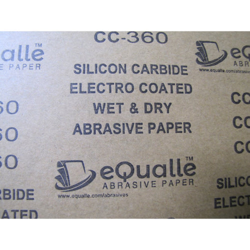 360 Grit Sandpaper Sheets – 100 Pack, 9x11 in, Wet or Dry Use eQualle Sandpaper