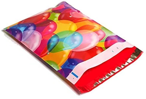 Balloon Birthday Poly Mailers Size 10x13 Colorful Shipping Bags