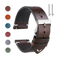 Polar Vantage, Grit X & Ignite Oil-Waxed Leather Band, Accent Stitches