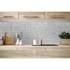 Carrara White-Toros Black Basketweave Mosaic Floor and Wall Tile - Livfloors Collection