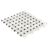 Carrara White-Toros Black Basketweave Mosaic Floor and Wall Tile - Livfloors Collection