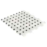 Carrara White-Toros Black Basketweave Mosaic Floor and Wall Tile - Livfloors Collection