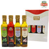 Basso 1904 Infused Extra Virgin Olive Oil Gift Set – Garlic, Chili, Rosemary & Basil – 4 x 8.5 fl oz (250 ml)