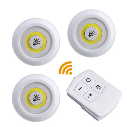 Battery Operated Dimmable LED Lights with Remote Control for Cabinets