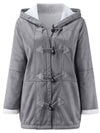 Full Size Pocketed Long Sleeve Hooded Toggle Jacket – Stylish & Functional Outerwear for Women