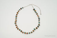 Designer Carolyn Pollack Relios Turquoise Amber Sterling Silver Necklace