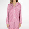 Simple Pink Flamingo Satin Pajamas