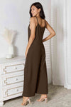 Basic Bae Spaghetti Strap Jumpsuit - Full Size V-Neck Design
