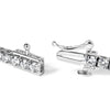 14K White Gold 4.0 Cttw Classic Lab-Grown Diamond Tennis Bracelet (F-G Color, VS2-SI1 Clarity) - 7" Inches