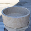 Natural Stone Beige Travertine Above Vanity Bathroom Sink Honed (D)16" (H)6"