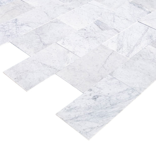 Bianco Carrara White Marble Floor and Wall Tile Polished - Livfloors Collection