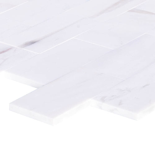 Bianco Dolomite Marble Tile Honed-Floor Collection - Livfloors Collection