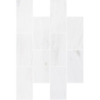 Bianco Dolomite Marble Tile Honed-Wall Collection - Livfloors Collection