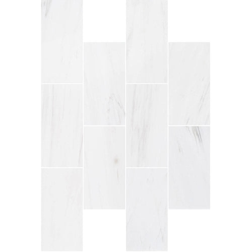 Bianco Dolomite Marble Tile Honed-Wall Collection - Livfloors Collection
