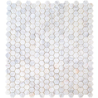 Bianco Ibiza White Marble Tumbled Mosaic Floor and Wall Tile - Livfloors Collection